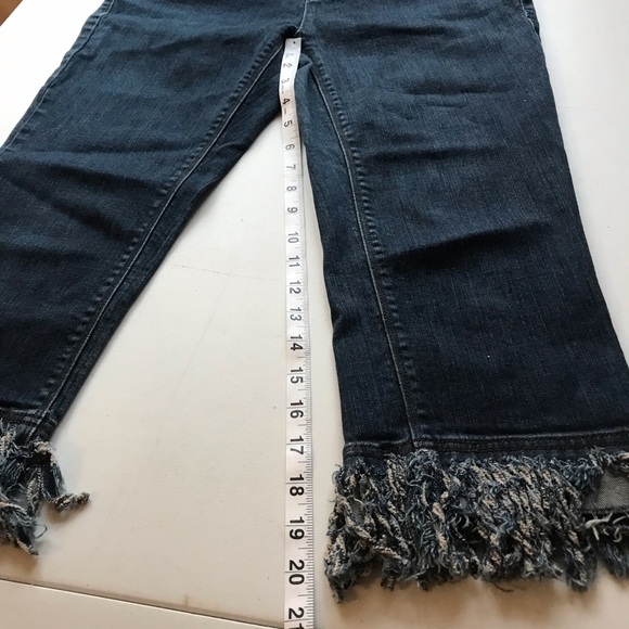 Simply Vera Vera Wang Straight Leg Jeans with Fringe size 6P - Picture 12 of 13